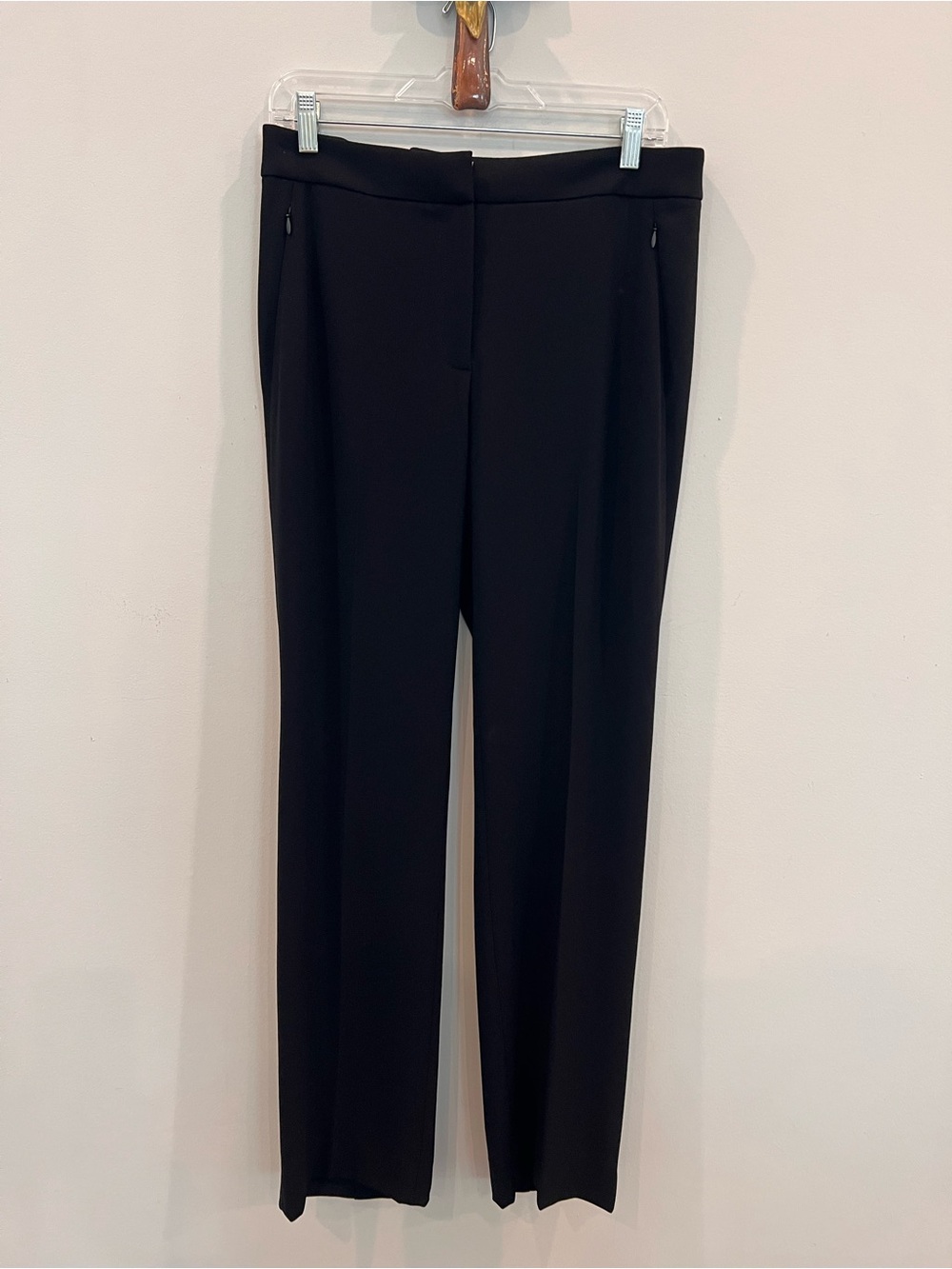 Tahari Classic Black crepe Women's Straight-Leg Dress Pants